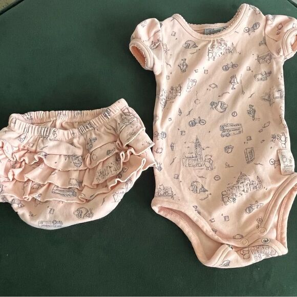Wheat Kids Disney Winnie the Pooh Bodysuit and Bloomers sz 3 Months - Picture 1 of 4